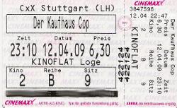 Eintrittskarte Der Kaufhauscop