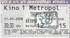 Eintrittskarte Tropic Thunder Eintrittskarte Tropic Thunder
