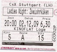 Zweiohrküken Eintrittskarte